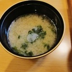 うえ村 - 青海苔の味噌汁