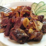 スクティ　マトンジャーキーの炒め物　690円