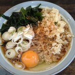 ガリレオ 八兵衛 - たぬきそば＆生玉子