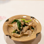 うを徳 - 2022.9 岩手産平茸と三つ葉の胡麻和え