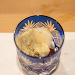 うを徳 - 2022.9 自家製抹茶アイスクリーム 洋梨 クイーンルージュ（葡萄）