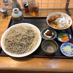 Soba No Sato Yakkoan - 十割蕎麦・かつ丼セット（夜のサービスセット）