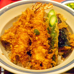 銀座天一 - 特製天丼。