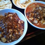 四川亭 - 小皿麻婆を夫々に入れました♪