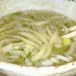 麺処さとう - 汁に入れて