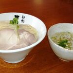 麺処さとう - 鶏だし味玉塩つけ麺 1,000円 中盛 300g