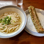 中村うどん - かけうどん(あつあつ) ちくわ天