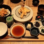 天ぷら串とまぶしめし ハゲ天 - 天ぷらのまぶしめし　1,980円
