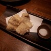Sekaimeishu Wakou Shoku Dainingu Masayoshi - 香草で味をつけたコチの天婦羅６５０円＋税