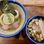 ヨコクラストアハウス - 昆布水つけめん醤油(並) 1,000円