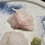 富小路 やま岸 - 明石の鯛の塩締め