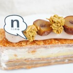 nino - 【2022.09】和栗と洋梨のミルフィーユ(税込648円)