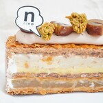 nino - 【2022.09】和栗と洋梨のミルフィーユ(税込648円)