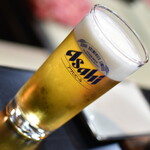 屋形船 濱進 - 飲み放題Ａ（２，２００円）の『アサヒスーパードライ生』２０２２年９月