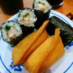 無添くら寿司 - 海鮮細巻き110円+稲荷