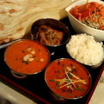 カレーショップ　ギータ - ディーパセット(マトン野菜＆シーフード)