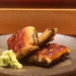 鮨 しみづ - 鰻炙りアップ