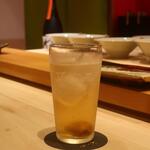 鮨 しみづ - 梅酒ソーダ割り
