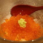 鮨 しみづ - 新イクラのミニ丼アップ