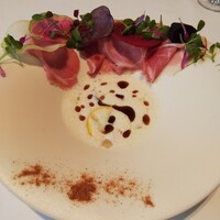 テストキッチンエイチ - 自家製ハムとチーズスープ