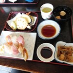 Mitsuba - 寿司天ぷら定食（1100円）2022年9月
