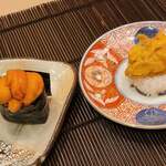 すし割烹 翁鮨 - うに食べ比べ