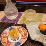 すし割烹 翁鮨 - うに食べ比べ