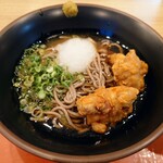 麺家 - 令和4年9月
            冷かけ鶏天おろし蕎麦 480円