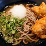 麺家 - 令和4年9月
            冷かけ鶏天おろし蕎麦 480円