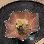 青草窠 - 北海道の毛蟹と舞茸。