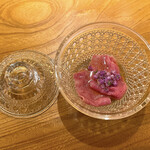 東京肉しゃぶ家 - 但馬玄イチボ  冷しゃぶ 煎り酒