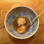 東京肉しゃぶ家 - 一口玉子かけ御飯