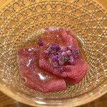 東京肉しゃぶ家 - 但馬玄イチボ  冷しゃぶ 煎り酒