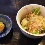 うみからそらへ - サラダと小鉢（ツナ入りポテトサラダ）