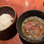 よろにく - トリュフすき焼き、出来上がり。