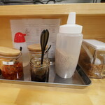 ラーメン 三亀 - 薬味