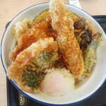 Tendon Tempura Hompo San Ten - 月見天丼