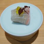 饗庵大乃 - 真鯛、紫茄子、オリーブオイル、紫蘇