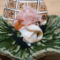 饗庵大乃 - 石垣貝、金時草、赤万願寺、花弁茸、白麗茸、大黒本占地茸、あきしまささげ、十六ささげ、酢橘、勝男武士