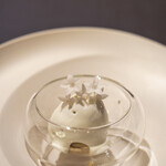 プレゼンテ スギ - 2022.9 エアーアイス（ヤマドリタケのエアーアイス、フレッシュなヨーグルト、ペンタスの花）