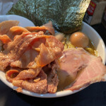 一条流がんこ総本家分家四谷荒木町 - 海苔、悪魔肉トッピング