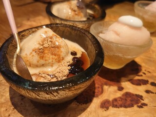 Risutoriagurandearubero - ほうじ茶のプリンと黒豆のハーモニーが最高