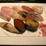 寿司海鮮 御旦孤 - おまかせにぎり　2,750円(税込)