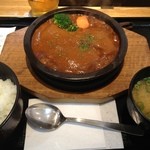  鉄ぱん家族 - 煮込みハンバーグ（デミグラスソース）定食‼
500縁