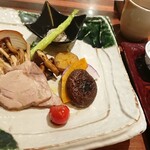 日本料理 花むさし 旬香 - 9月のメニュー 豚肩肉としめじ