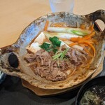 大衆食堂 てんぐホール - ■すき焼き鍋定食　長ねぎ、良いですねぇ～♪