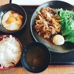 涮涮鍋壽喜燒Dontei 高崎店 - 牛カルビ焼き肉定食 (1,034円・税込)