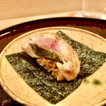 多仁本 - 鯵のてんむす風　海苔巻きで