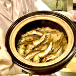 多仁本 - 次はたっぷり鮎のご飯！