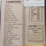 ダコタ ラスティック テーブル - ハンバーガーメニュー